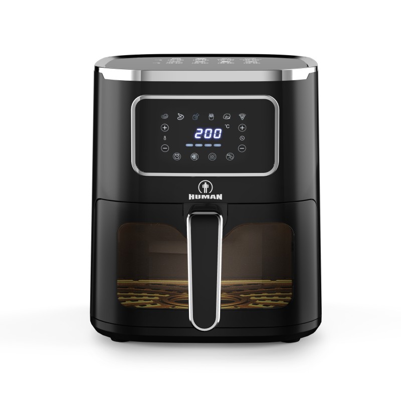 Human HU-390 Air Fryer με τζάμι 1500W 5L 